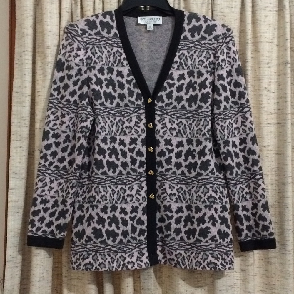 St. John Collection by Marie Gray Button Front Cardigan